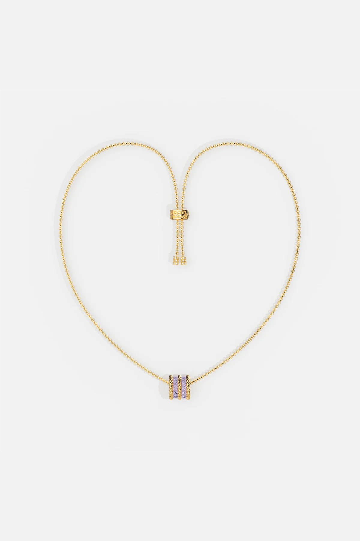 Lilac Torsade Adjustable Necklace - Image 4